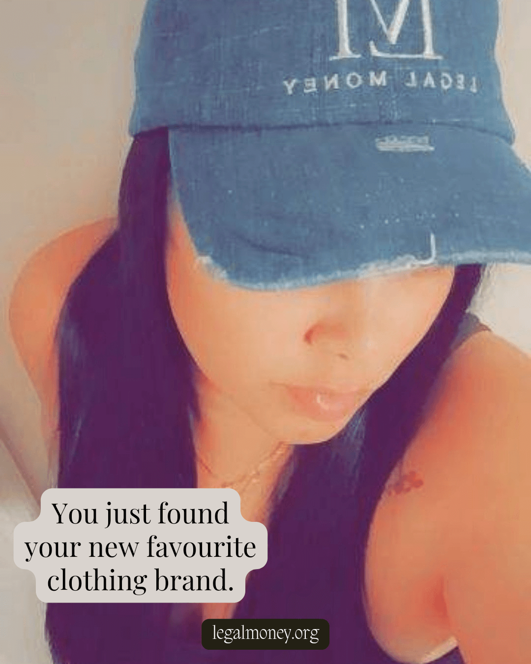 LM DISTRESSED INDIGO BLUE DENIM HAT