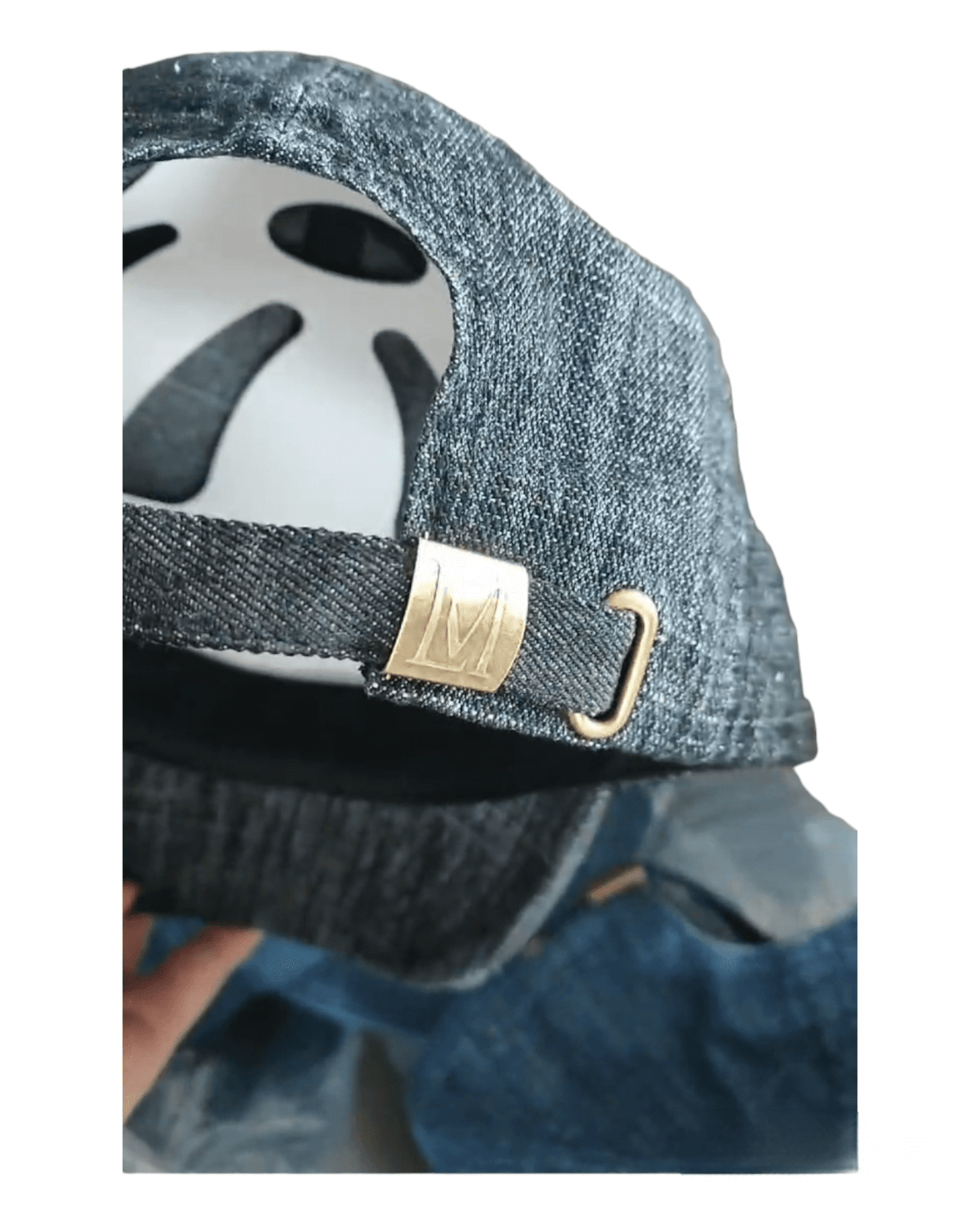 LM DISTRESSED BLACK DENIM HAT