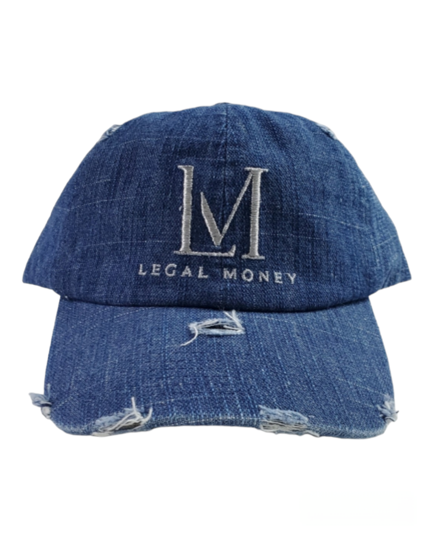 LM DISTRESSED INDIGO BLUE DENIM HAT