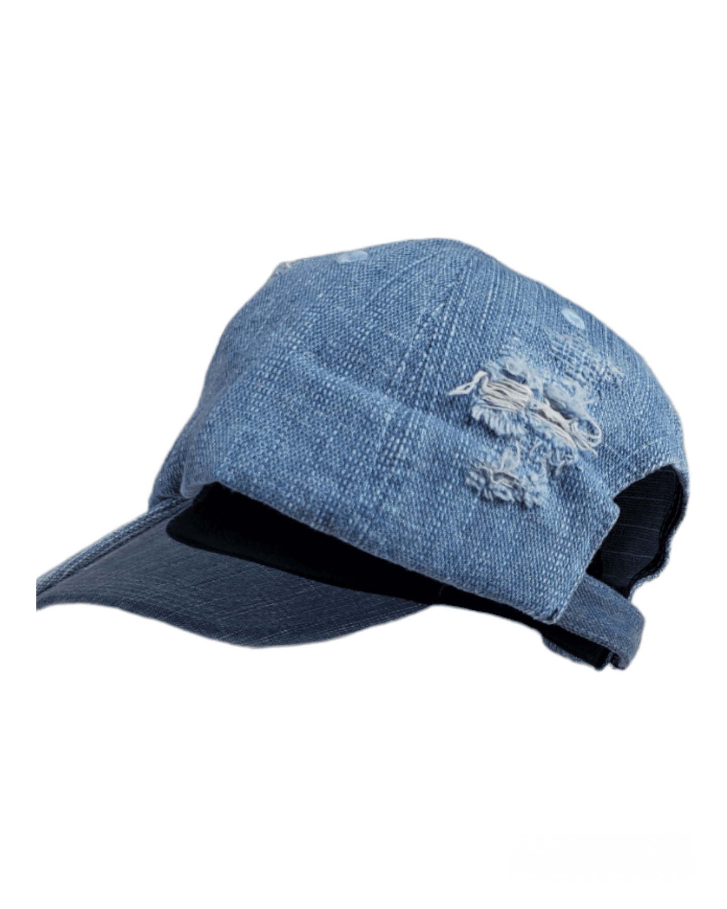 LM DISTRESSED LIGHT JEAN BLUE DENIM HAT